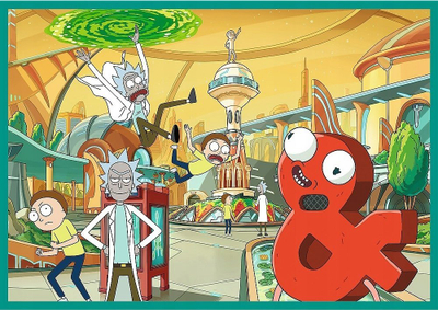 Пазл Trefl Rick and Morty, сет 4x250 парчиња, шарен
