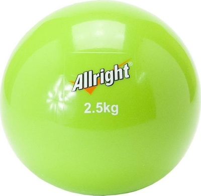 Top peshe Allright Sand Ball, 2.5 kg, diametër 14 cm, jeshile e ndezur
