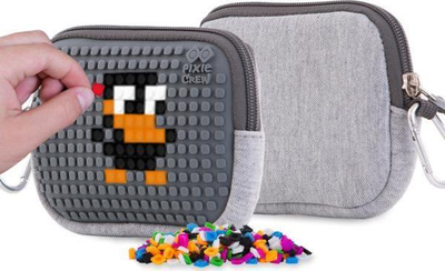 Çantë ruajtëse Pixie Crew Storage Pouch, panel silikoni, 15 cm, gri