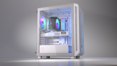 Korpi për PC EY2A018 Arx 500, ATX, ARGB, i bardhë