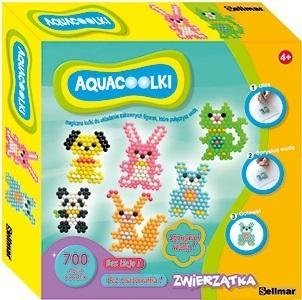 Set kreativ Aquabeads Happy Zoo, rruaza shumëngjyrëshe, për kalamaj