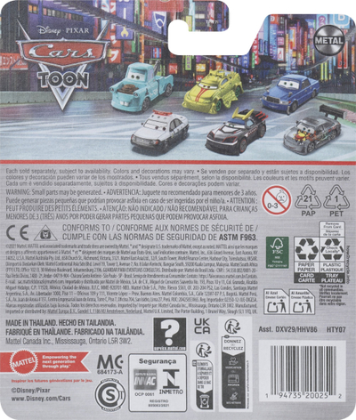 Lodër makinë Disney Pixar Cars Yokoza, metalike diecast, për kalamaj 4+