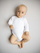 Body bebe Nanaf Organic Bamboo, kimono, me mëngë të gjata, 62, i bardhë