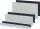 Panel i verbër rack Schroff 19", 9U, alumin 4mm, argjendtë