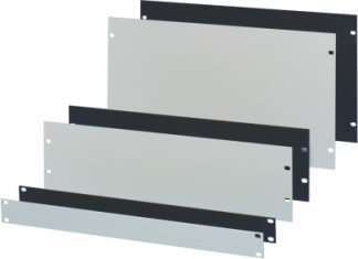 Panel i verbër rack Schroff 19", 9U, alumin 4mm, argjendtë