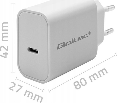 Karikues muri PD USB C, 20W, 5 12V 1.67 3A, i bardhë