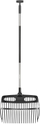 Лопата за градина Fiskars Ergonomic Bucket Rake, поликарбонат, алуминиумска рачка