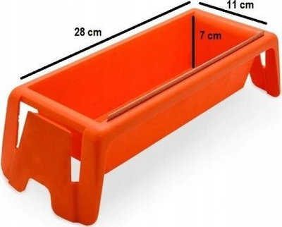 Kovë llaçi Edma 66655, inox, 300 mm, portokalli