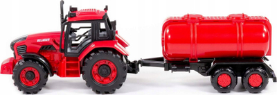 Lodër traktor Polesie BELARUS 91635, me cisternë, plastike, i kuq