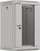Kabinet murit për rrjet, 9U 10", 300x300x503, derë xhami, gri