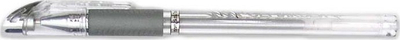 Stilolaps xhel Silver GM1038, efekt argjendi metalik, trup i tejdukshëm, argjendtë