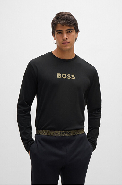 Set pizhame për meshkuj Hugo Boss, të zeza