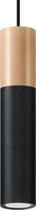 Llambë tavani Sollux Pablo, GU10, 40W, 50Hz, 220V, IP20, e zezë / e kaftë