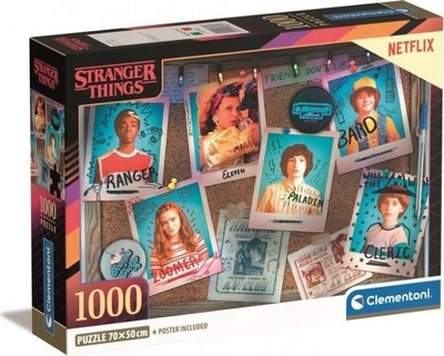 Puzzle Clementoni Stranger Things, 1000 copa, shumëngjyrësh
