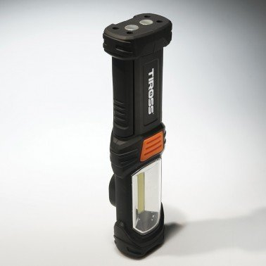 Dritë pune Tiross TS-1848, COB LED 330 lm, bateri Li-Ion, ngjyrë e zezë
