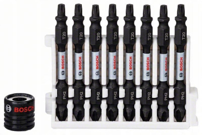 Set bithash Bosch Impact, 9 copa, PH2 T20, me mëngë magnetike