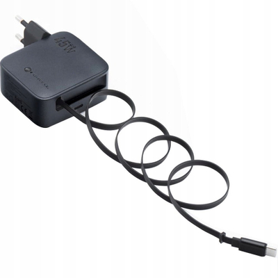 Karikues muri Forcell GaN III, 45W, USB C me kabllo USB C, i zi