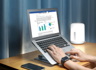 Mbajtëse laptopi Mozos LS3-ALU, alumini, e rregullueshme, gri