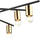 Llambadar tavanor Netlighting industrial retro, 6xE27, metal, bronz e zi