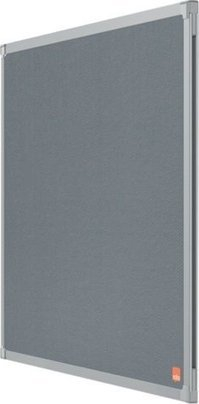 Tabllo njoftimesh Nobo 1915205, 90x60 cm, për ambiente të brendshme, gri