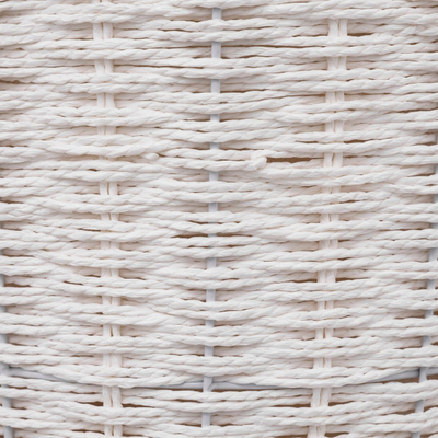 Shportë rrobash 5five Simply Smart White Round Closed, 40L, e bardhë