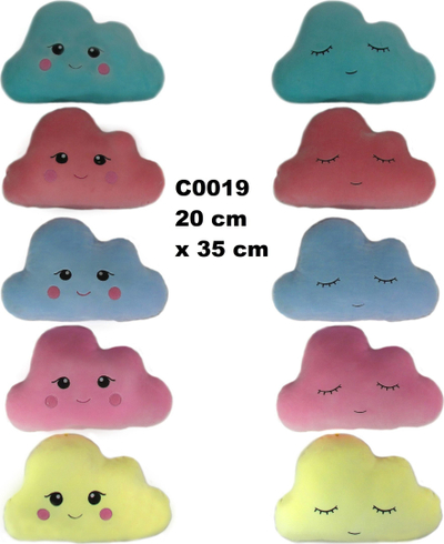Lodër pelushi Sun Day Cloud 155092, set 2 copë, 20 x 35 cm, shumëngjyrëshe