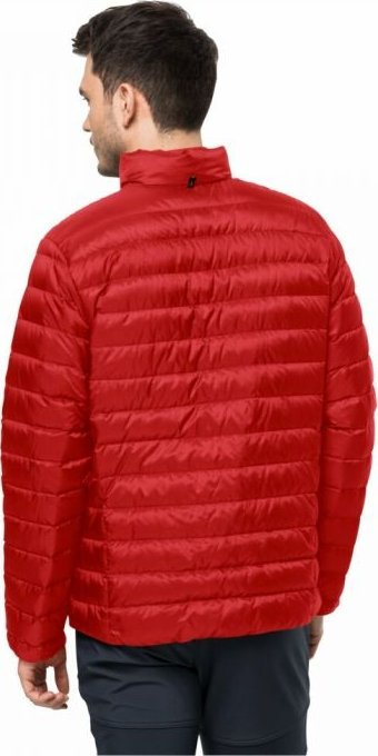 Xhaketë pupla për burra Jack Wolfskin Pack &amp; Go Down, e lehtë, e ngrohtë, e kuqe
