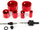 Set sharra rrethore bimetale Awtools, 8 copë, 22–73 mm, të kuqe