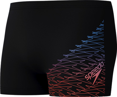 Rroba banje për burra Speedo Medley Logo Aquashort, që nuk i bën përshtypje klori, me lidhëse te beli, të zeza