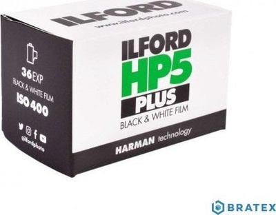 Film fotografik Ilford HP5 Plus 400, 35mm, 36 pozicione, bardh e zi
