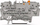 Bllok terminal i ndashëm Wago 2002-1671, 2.5mm², 16A, gri