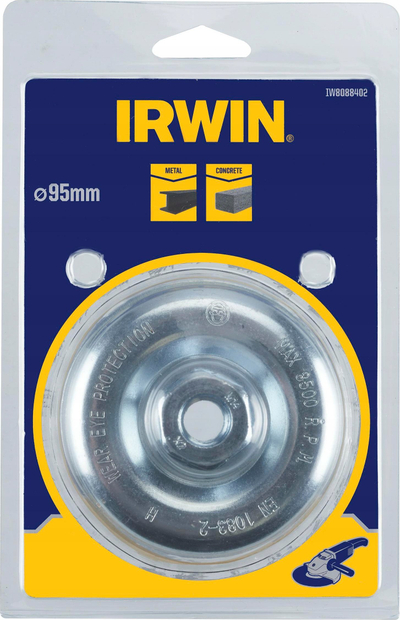 Furrë teli Irwin End Brush, 95mm, filetë M14, metalike