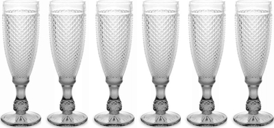 Set me gota Cava Arte Regal Diamond, 185 ml, 6 copa, bazë antracit