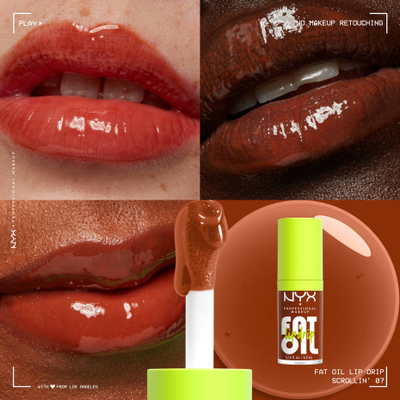 Shkëlqyes për buzë Nyx Fat Oil Lip Drip, Scrollin, 4,8ml