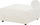 Ottoman Beliani APRICA, formë katrore, pëlhurë bouclé, e bardhë krem