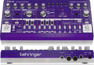 Sintetizator bass Behringer TD-3-GP, analog, me sekuencer, lejla