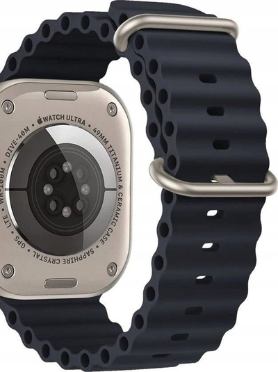 Rrip dore Tech-Protect Iconband Pro për Apple Watch, 42-49mm, TPU, i zi