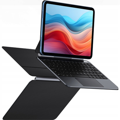 Kapak me tastierë DUX DUCIS MK Pro Series për iPad 10.9 2022 dhe iPad 2025, magnetik, me touchpad, i zi