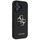 Kapak telefoni Guess Grained Big 4G Logo për iPhone 16 6.1", eko lëkurë, i zi