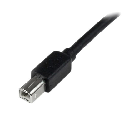Активен кабел USB 2.0 A во B StarTech, 20 m, црн
