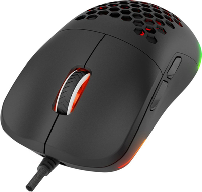 Set 2 copë maus gaming Rampage Blink, USB, 12800 DPI, RGB, i zi