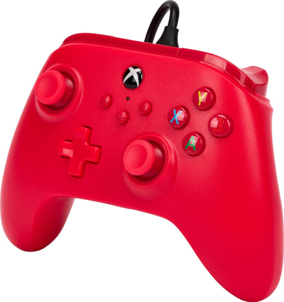 Kontroller me kabllo PowerA Xbox Series X S, motorë dridhës të dyfishtë, kabllo USB 3m, i zi