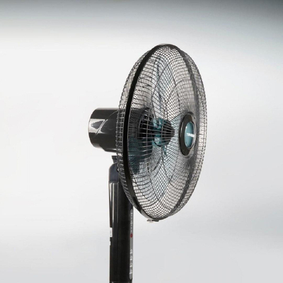 Ventilator ne kembe Tiross, me telekomande, me kohematës, i bardhe