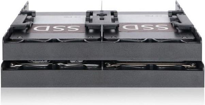 Кламер за монтирање Icy Dock MB344SP, за 4 HDD SSD 2.5\", за лежиште 5.25\", црна