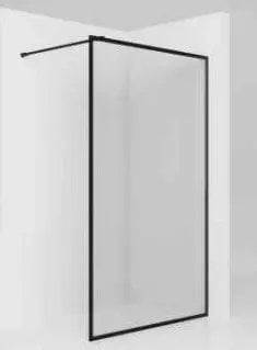 Панел за туш Aquaform Teine-2 Walk-In Wall, 90x200cm, проѕирно стакло, црна рамка