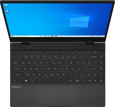 Laptop Umax VisionBook 13Wr Flex, 13.3", Intel Celeron N4020, 4 GB RAM, Intel UHD 600, 128GB SSD, Windows 10 Pro, ngjyrë e zezë