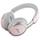 Kufje pa tela Guess DB Metal Script, Bluetooth 5.4, ANC, rozë