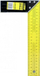 Këndore marangozësh Grot Carpenter Square 250mm, çelik dhe alumin, e zezë