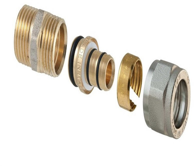 Bit i filetuar çmontues TDM Brass 1430E18X3/4SU, për çelës soket, metal, i artë
