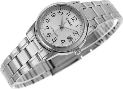 Orë dore Casio LTPV002D-7B për gra, analog quartz, çelik inox, argjend